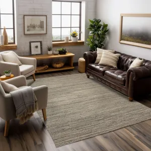 Raja Grey Rug - 8' x 10' Lifestyle