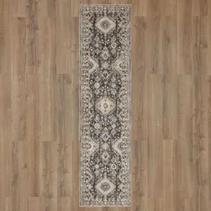Windermere Ravenglass Anthracite Rug - 2'6" x 10' Floor