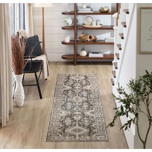 Windermere Ravenglass Anthracite Rug - 2'6" x 10' Lifestyle