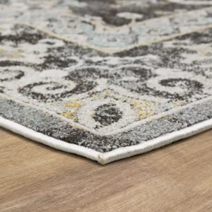 Windermere Ravenglass Anthracite Rug - 9' x 12' Angle