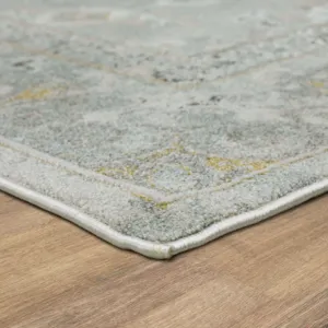 Windermere Ravenglass Blue Rug - 2'6" x 10' Angle