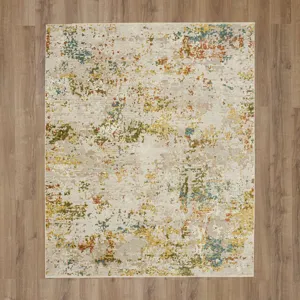 Memento Sentimental Beige Rug - 2'5" x 7'5" Floor
