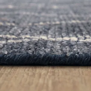 Tangier Spartel Blue Steel Rug - 8' x 10' Pile