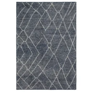 Tangier Spartel Blue Steel Rug - 8' x 10'