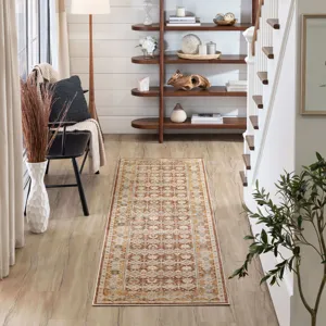 Windermere Staveley Terracotta Rug - 2'6" x 10' Lifestyle