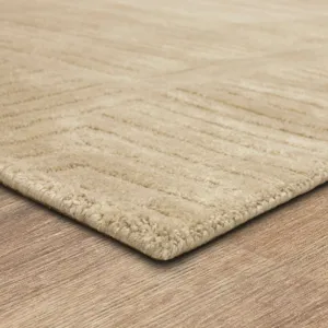 Bobby Berk by Karastan (Series 2) Terra Firma Cream Rug - 9' x 12' Angle