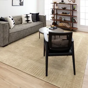 Bobby Berk by Karastan (Series 2) Terra Firma Cream Rug - 8' x 10' Lifestyle