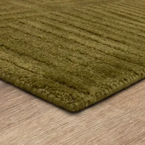 Bobby Berk by Karastan (Series 2) Terra Firma Moss Rug - 8' x 10' Angle