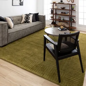 Bobby Berk by Karastan (Series 2) Terra Firma Moss Rug - 8' x 10' Lifestyle