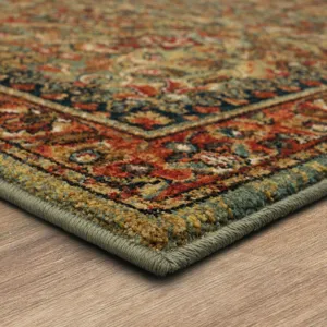 Spice Market Tigris Aquamarine Rug - 2'6" x 10' Angle