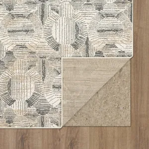 Vanguard by Drew & Jonathan Home Valiant Frost Grey Rug - 5'3" x 7'10" Backing