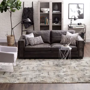 Vanguard by Drew & Jonathan Home Valiant Frost Grey Rug - 8' x 11' Lifestyle
