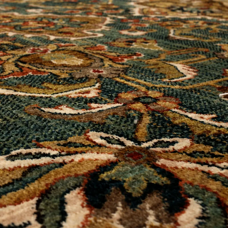 Spice Market Aksum Aquamarine Rug - 5'3" x 7'10" Closeup