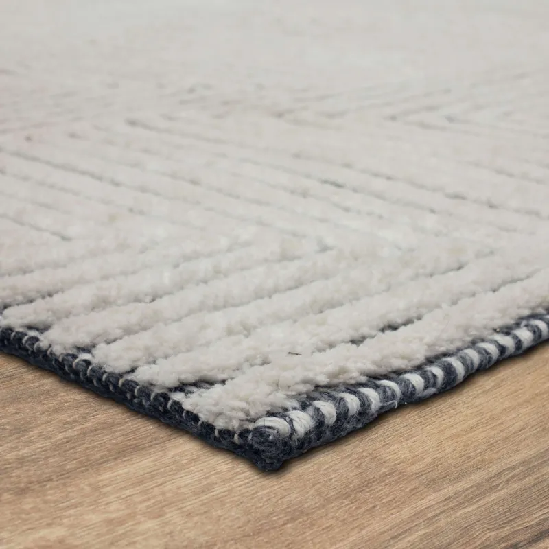 Sirocco By Drew & Jonathan Home Algiers Black/White Rug - 6' x 9' Angle