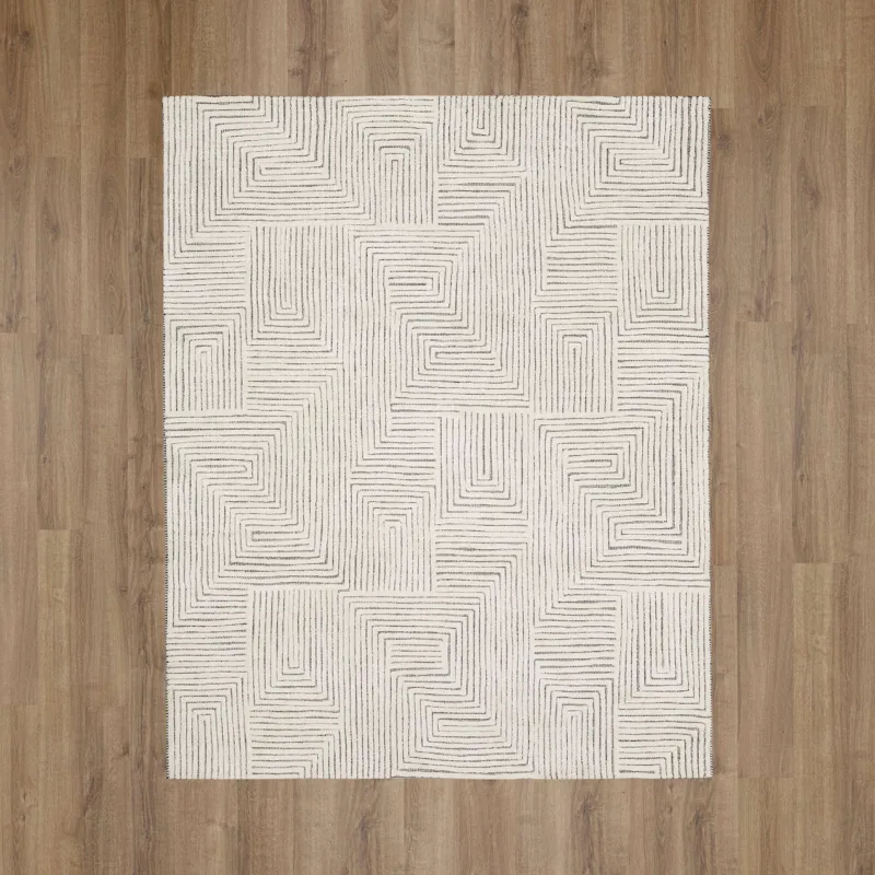 Sirocco By Drew & Jonathan Home Algiers Black/White Rug - 6' x 9' Floor