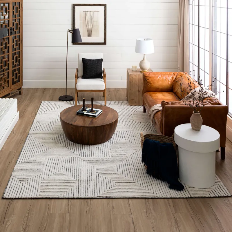 Sirocco By Drew & Jonathan Home Algiers Black/White Rug - 8' x 10' Lifestyle