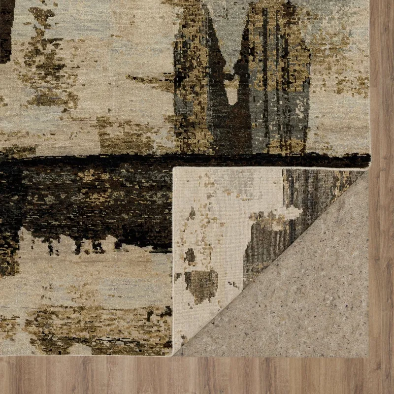 Depiction by Stacy Garcia Annora Neutral Rug - 9' x 12' Backing