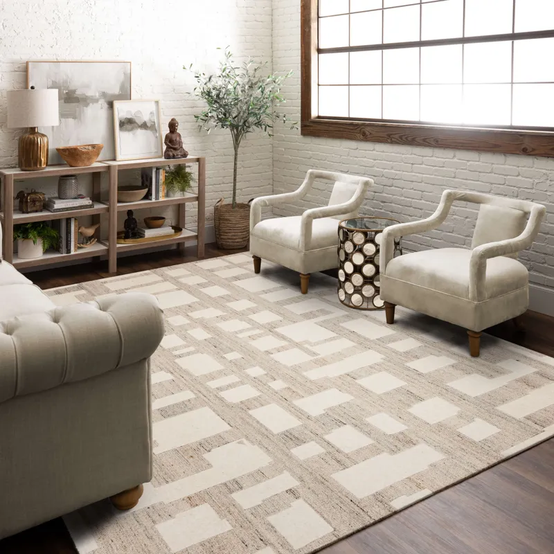 Forsyth Park Ardsley Place Ivory Natural Rug - 8' x 10' Lifestyle