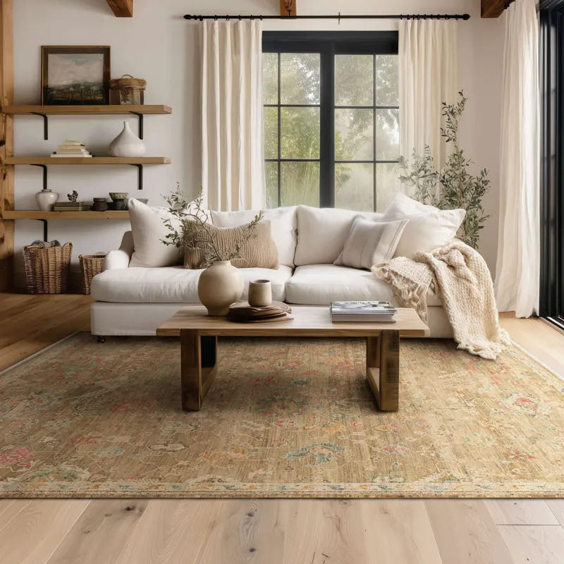 Sundar Bahu Brown Rug - 8' x 10' Lifestyle