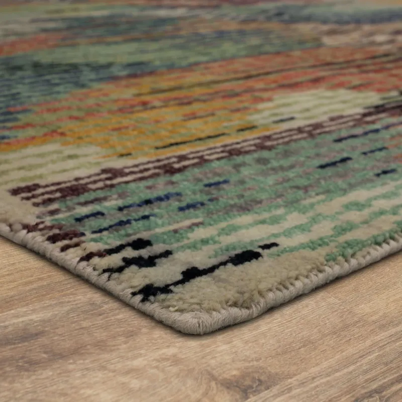 Depiction by Stacy Garcia Bancroft Multi Rug - 9' x 12' Angle