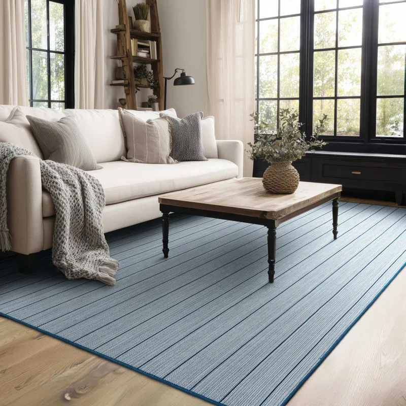 Bar Harbor Blue Rug - 8' x 10' Lifestyle