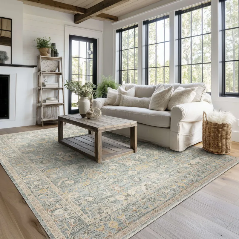 Surrey Hills Bedfordshire Beachglass Rug - 7'10" x 10' Lifestyle