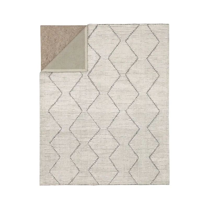 Sirocco By Drew & Jonathan Home Beni Black/White Rug - 9' x 12' Backing