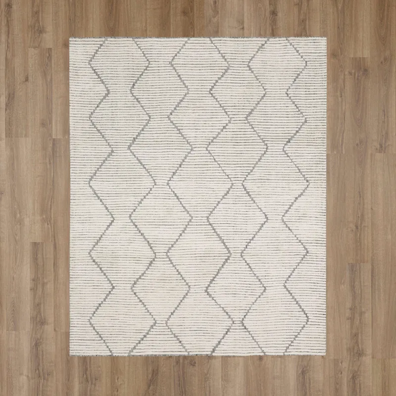 Sirocco By Drew & Jonathan Home Beni Black/White Rug - 9' x 12' Floor