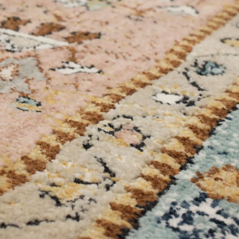 Zephyr Bidjar Robin's Egg Blue Rug - 8' x 10' Closeup