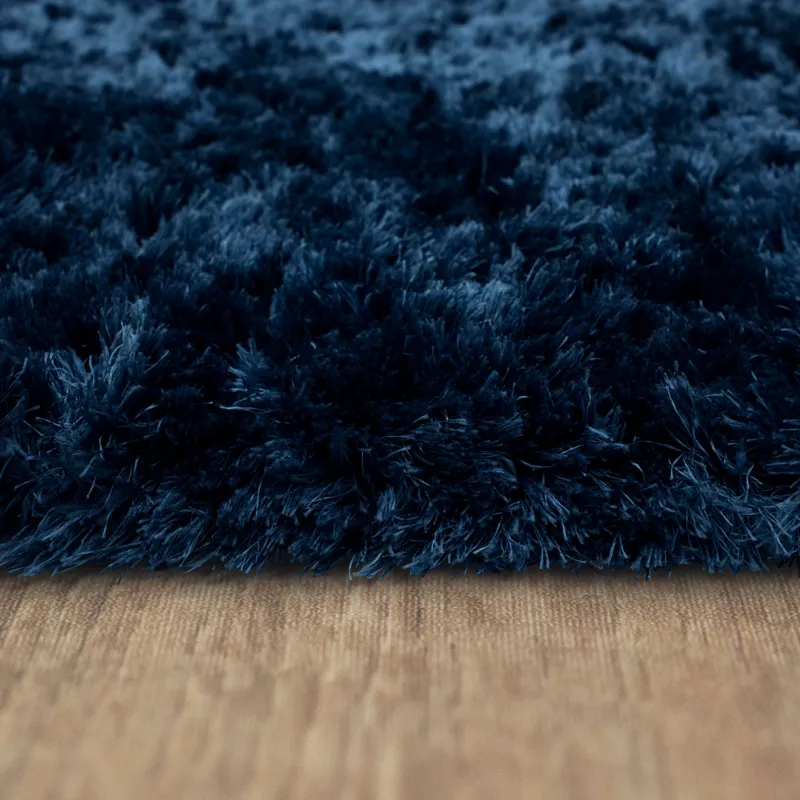 Billow Shag Blue Rug - 7'10" x 10' Pile