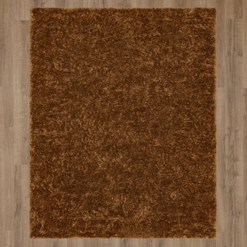 Billow Shag Rust Rug - 7'10" x 10' Floor