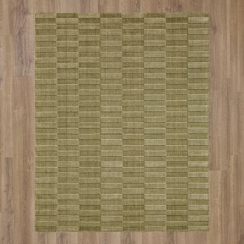 Bobby Berk Broken Stripe Moss Rug - 8' x 10' Floor