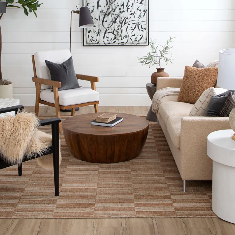 Bobby Berk Broken Stripe Sienna Rug - 8' x 10' Lifestyle