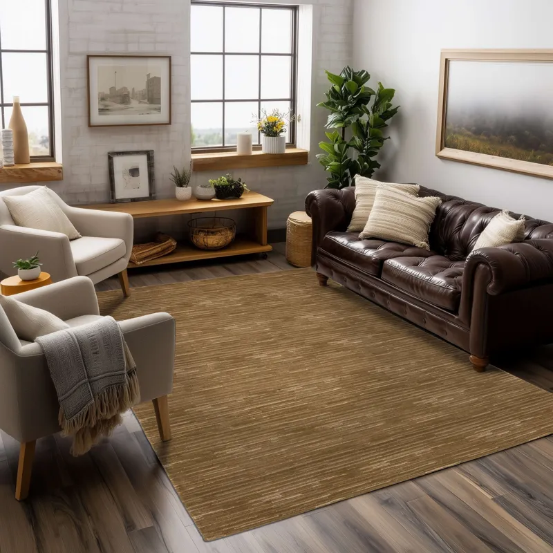 Cantada Mocha Rug - 8' x 10' Lifestyle