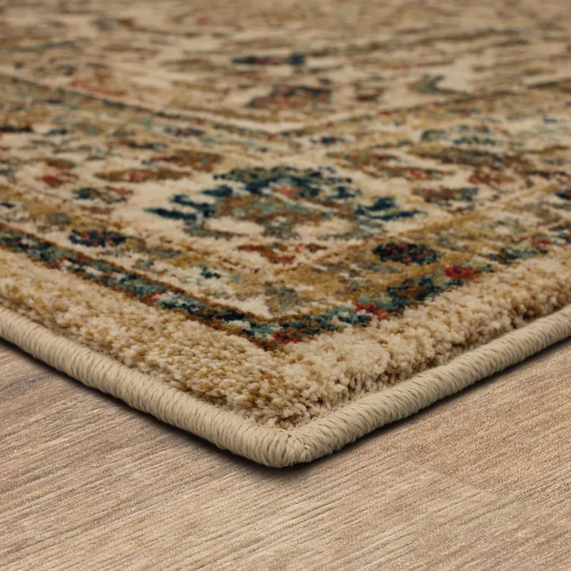 Spice Market Cassia Cream Rug - 2'4" x 7'10" Angle