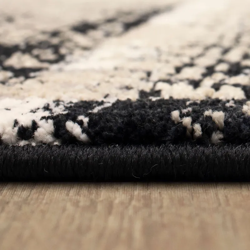 Zephyr Cella Black Rug - 8' x 10' Pile