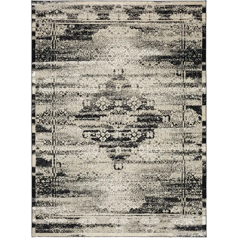 Zephyr Cella Black Rug - 8' x 10'