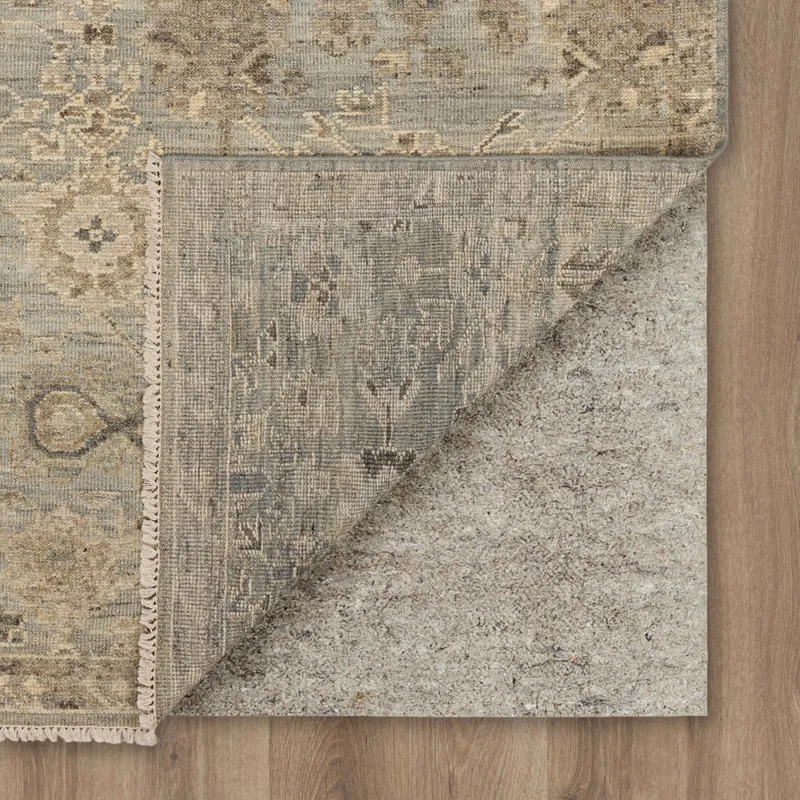 Sundar Charu Gray Rug - 9' x 12' Backing