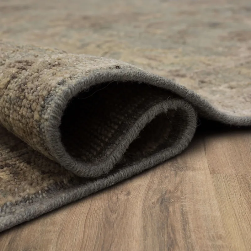 Sundar Charu Gray Rug - 9' x 12' Roll