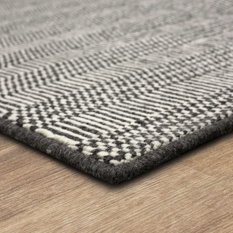 Collinsworth Charcoal Rug - 10' x 14' Angle
