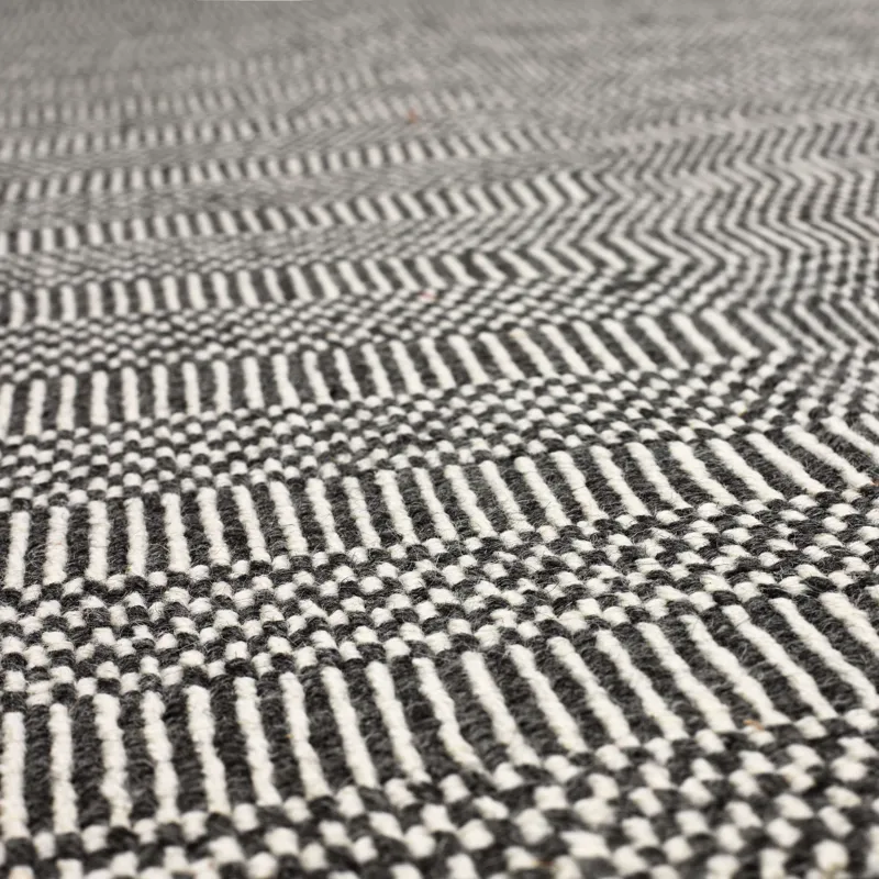 Collinsworth Charcoal Rug - 10' x 14' Closeup