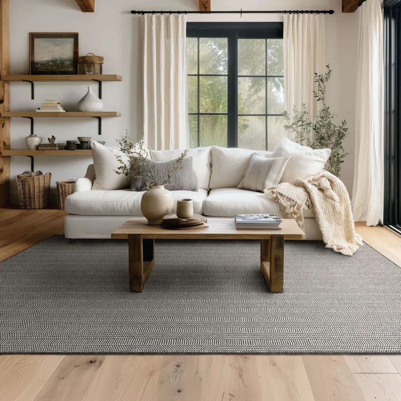 Collinsworth Charcoal Rug - 8' x 10' Lifestyle