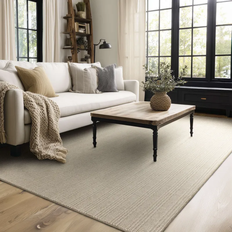 Collinsworth Taupe Rug - 8' x 10' Lifestyle