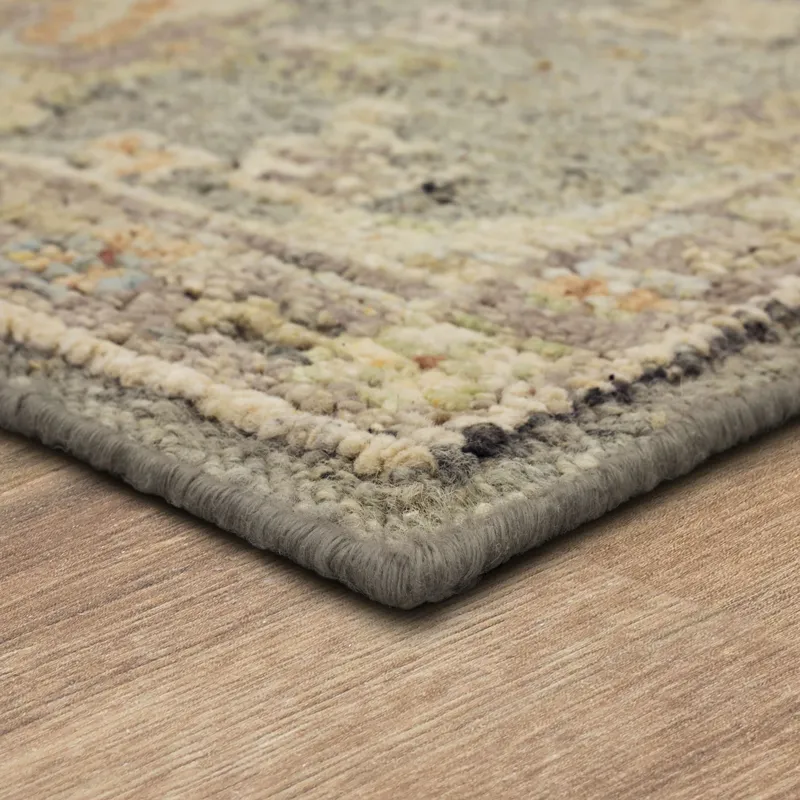 Coventry Kenilworth Grey Rug - 6' x 9' Angle