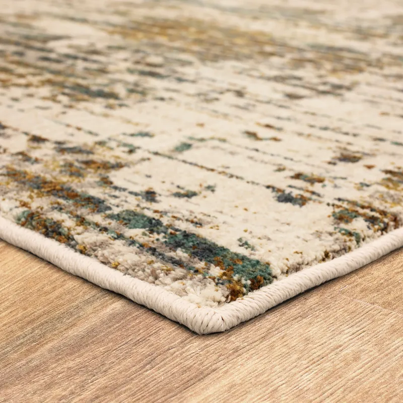 Montreal Dawson Springs Aquamarine Rug - 5'3" x 7'10" Angle