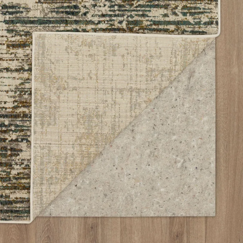 Montreal Dawson Springs Aquamarine Rug - 5'3" x 7'10" Backing
