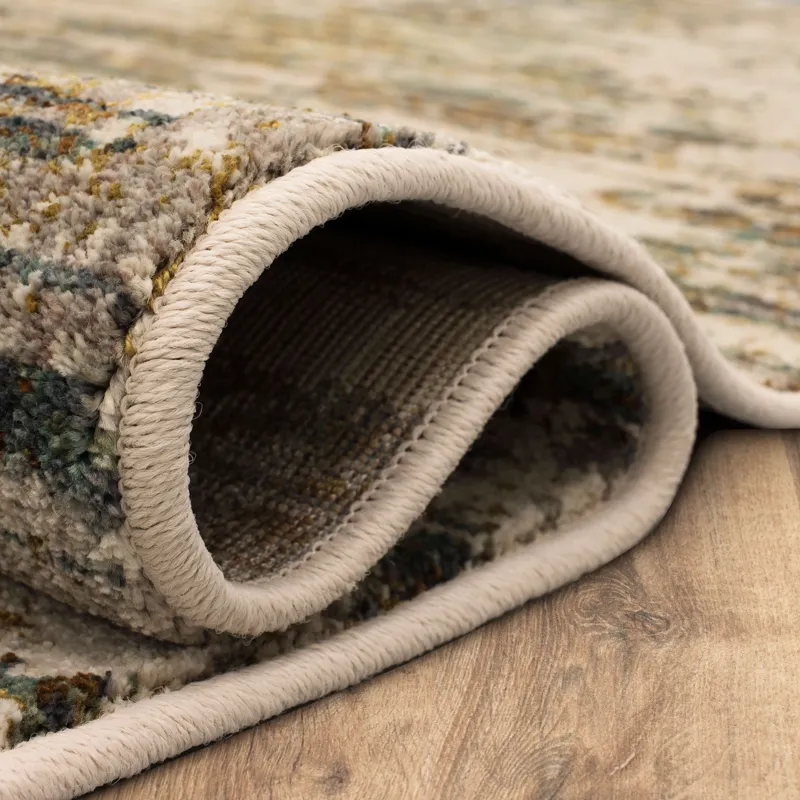 Montreal Dawson Springs Aquamarine Rug - 5'3" x 7'10" Roll