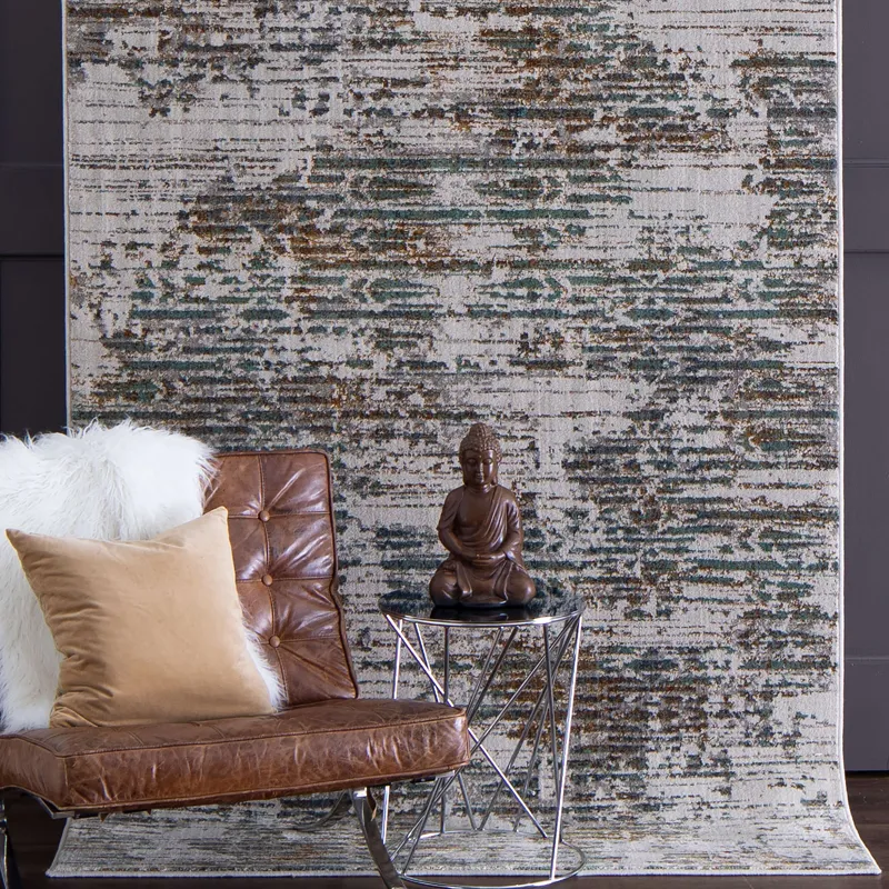 Montreal Dawson Springs Aquamarine Rug - 5'3" x 7'10" Lifestyle