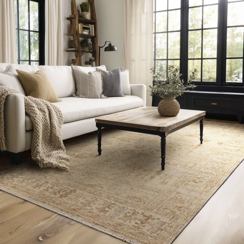 Sundar Dayalu Silver Rug - 8' x 10' Lifestyle