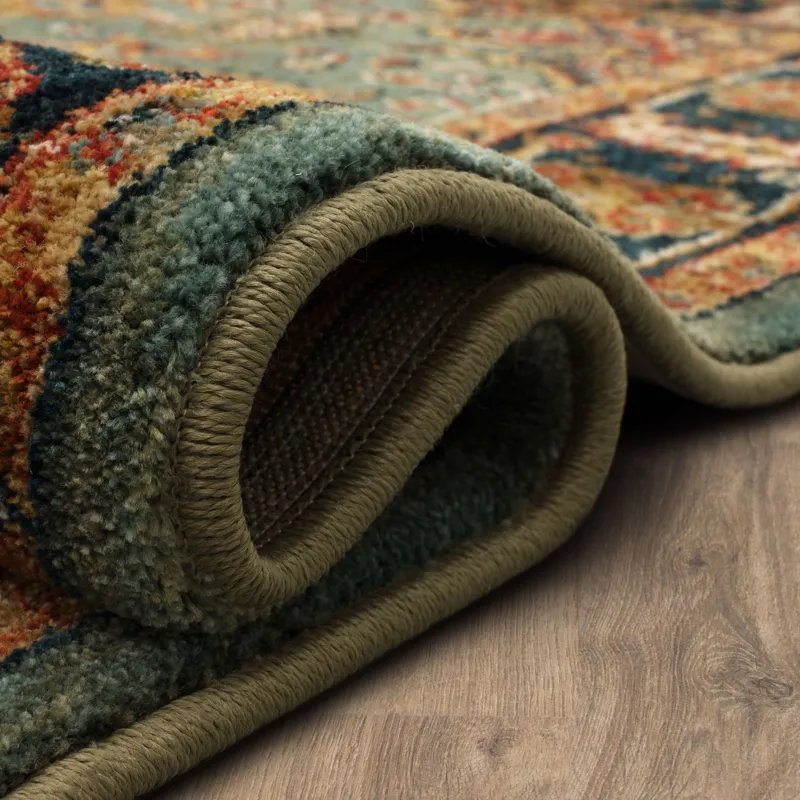 Spice Market Deir Aquamarine Rug - 12' x 15' Roll